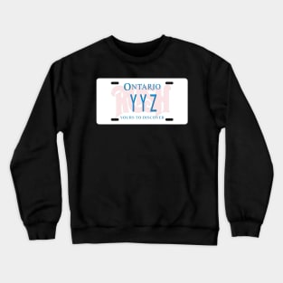 YYZ License Plate Crewneck Sweatshirt